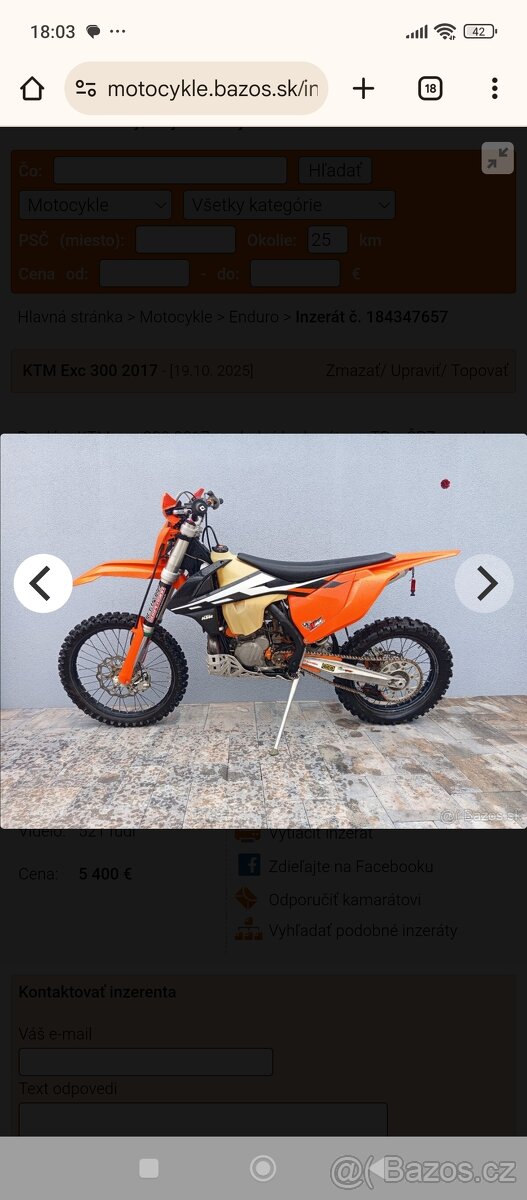 KTM Exc 300 2017 - 9