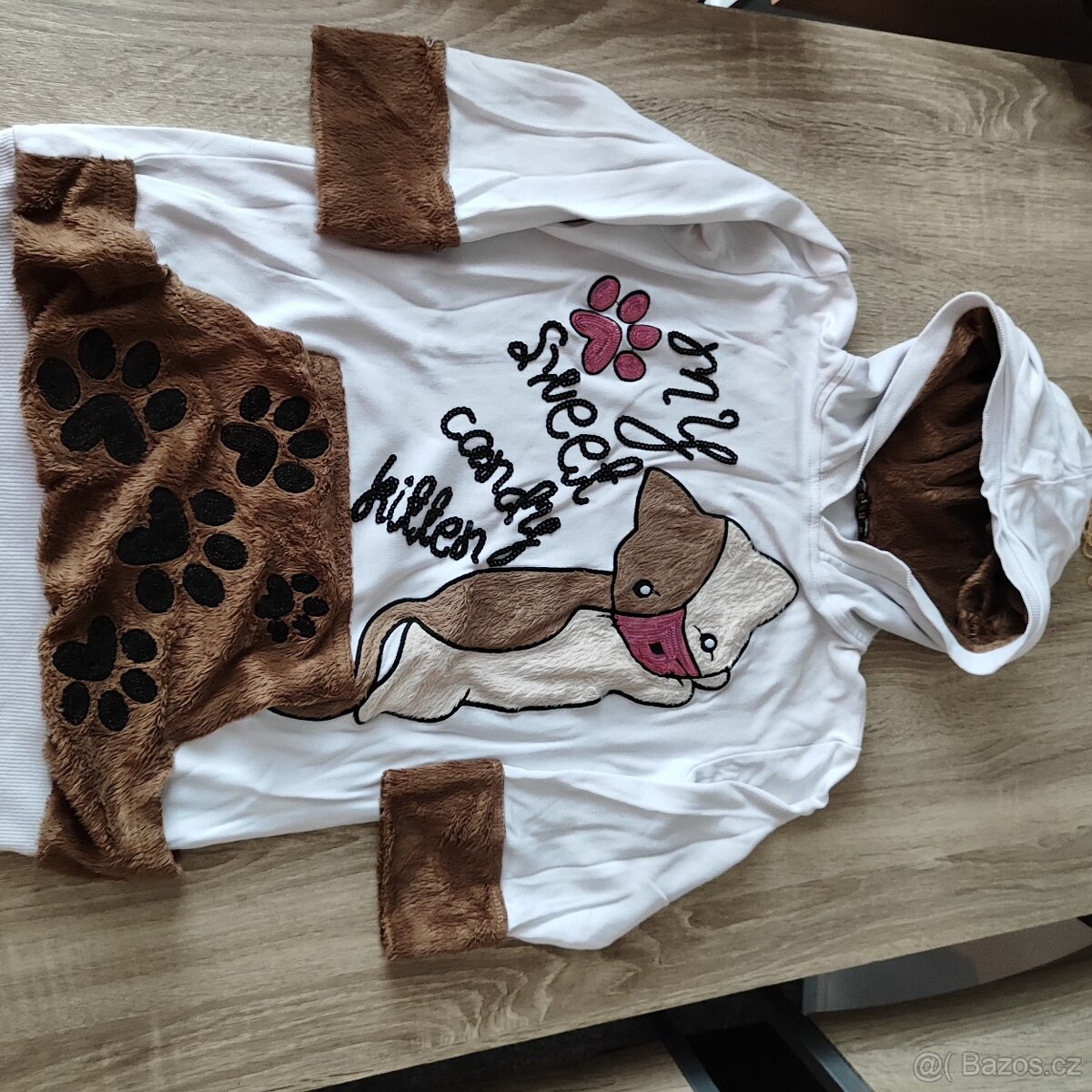 Nádherná mikina s kočičkou vel. 146 - 152 - 9