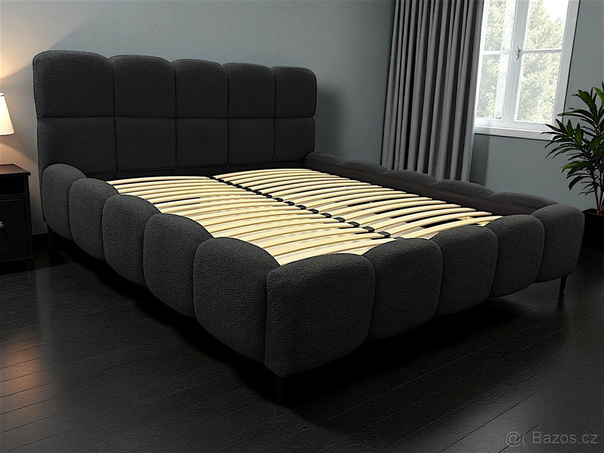 Manželská postel , uplne nový . Černá | 180x200 - 9