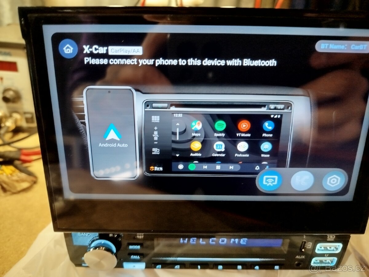 Vyjížděcí autorádio + kamera + carplay android 2gb ram 32hdd - 9