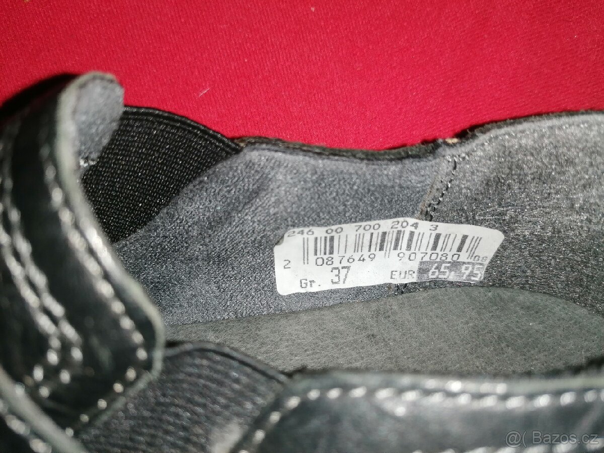 Černé kožené mokasíny - 9