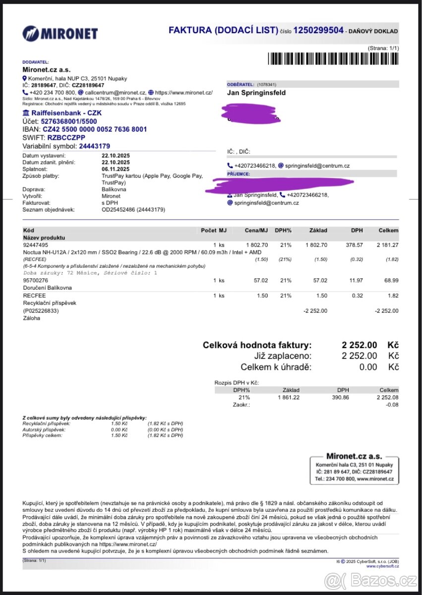 Noctua NH-U12A zánovní v záruce - 9