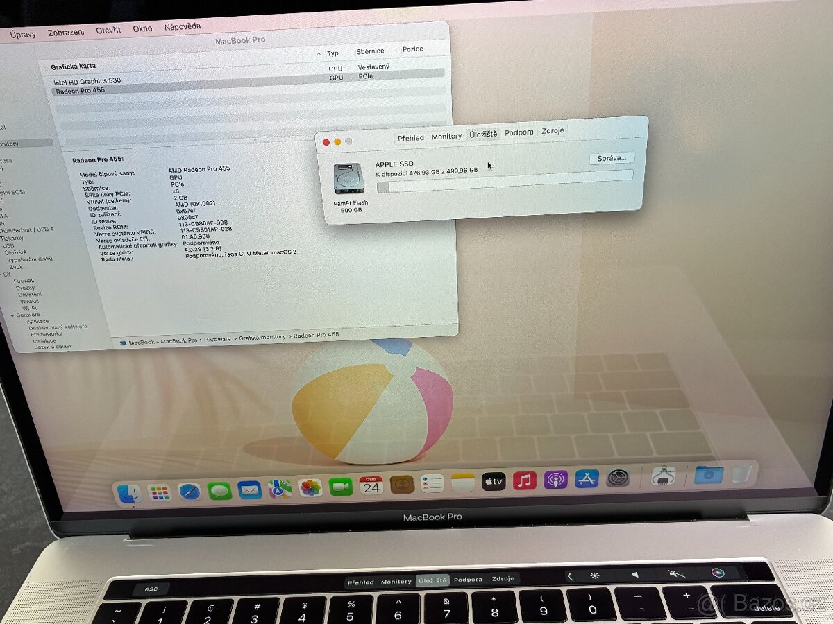 MacBook Pro 15'' 2016 / i7 / 16GB / 512GB SSD - DPH - 9