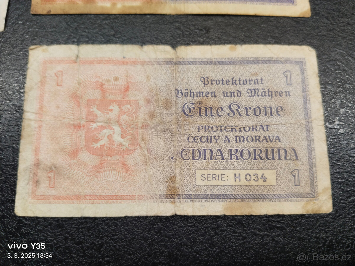Bankovky Protektorát 1940 - 9