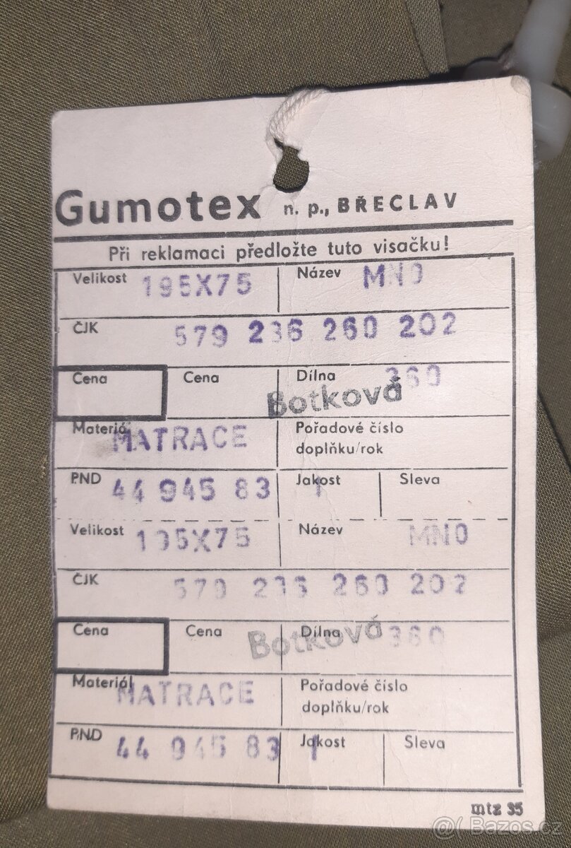 Vojenské předměty ČSLA, Veřejné bezpečnosti - 9