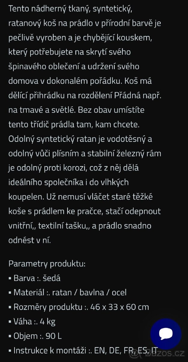 NOVÝ KOŠ NA PRÁDLO NEBO HRAČKY - 9