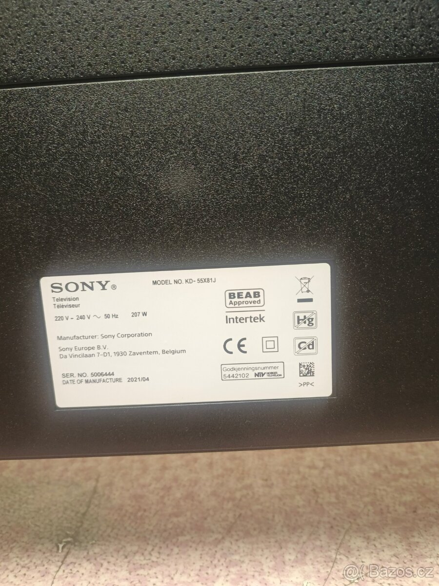 Prodám 4K Android Smart Televize značky Sony 55 palců - 9