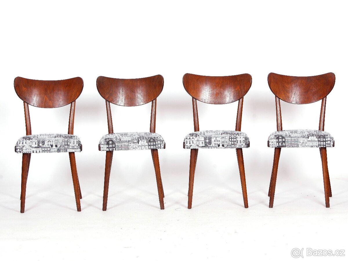 Přečalouněné jídelní židle TON Banana. - 9