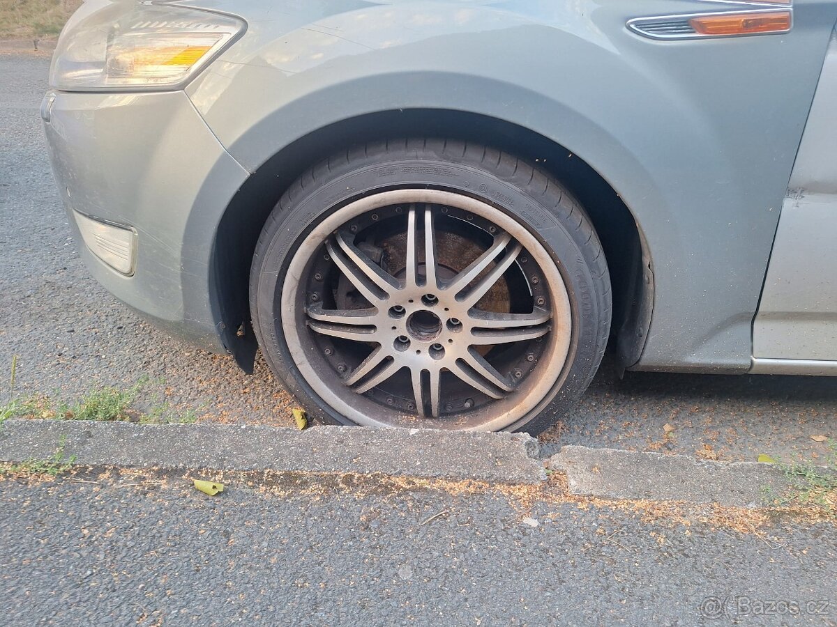 4x originální alu kola Ford 5x108 – 2x nové pneu (DOT 3723) - 9
