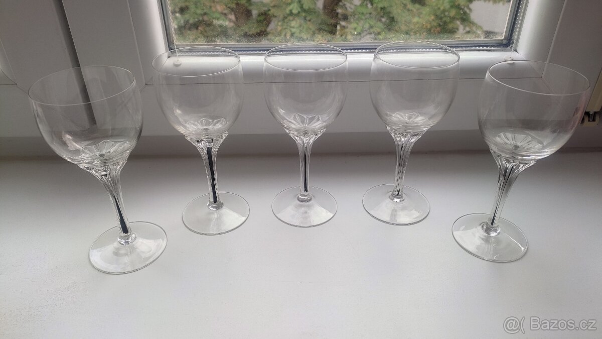 Exquisite 1960s Sada křišťálových sklenic na víno - 9