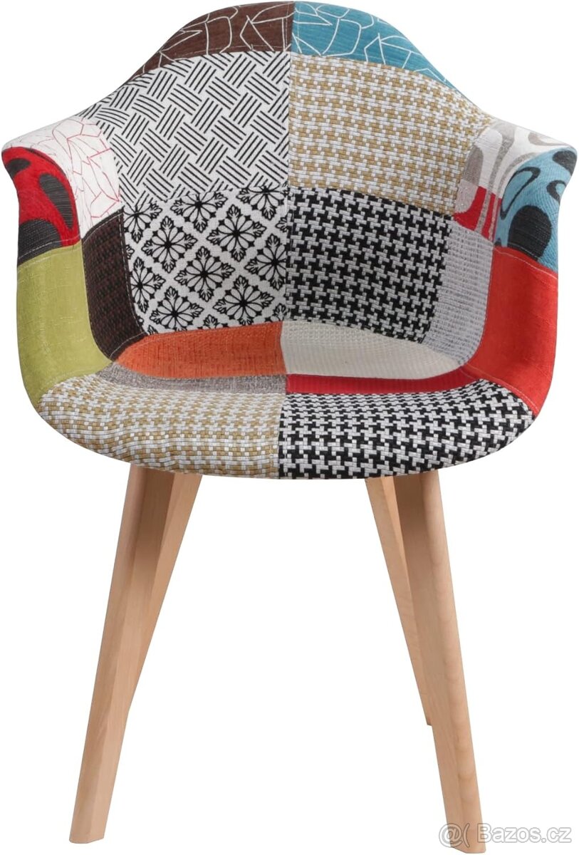Nové židle/křesílka patchwork za super cenu - 9