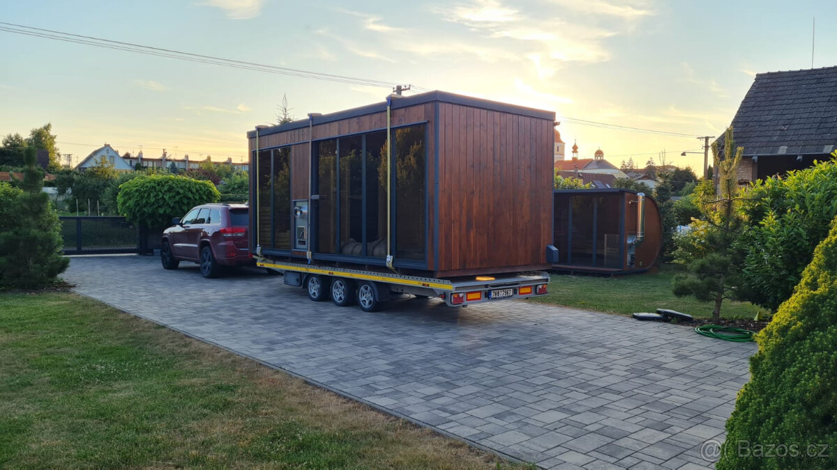 Finská venkovní sauna-Saunový domek s odpočívárnou - 9