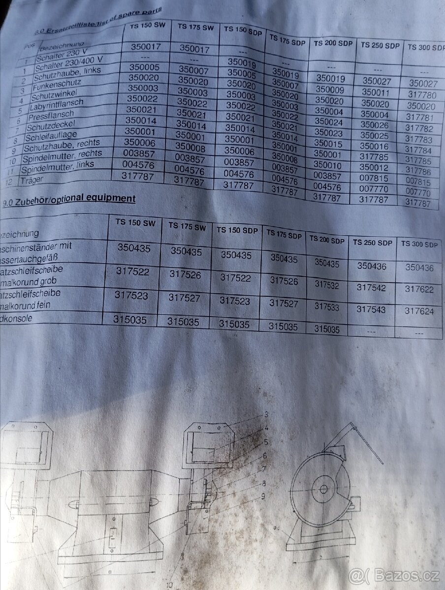 Bruska dvoukotoučová - 9