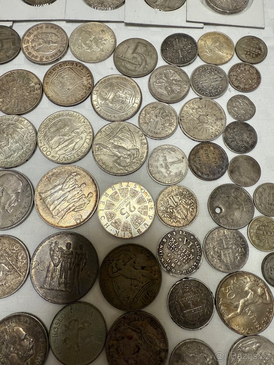 Velká sbírka stříbrných mincí - 9