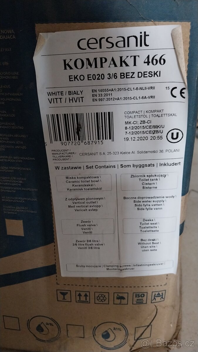 WC kombi Cersanit - nový - 9