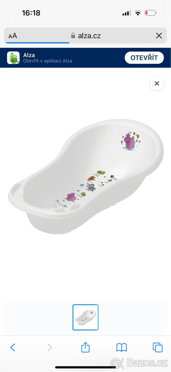 Maxi dětská vanička Keeeper Hippo bílá - 9