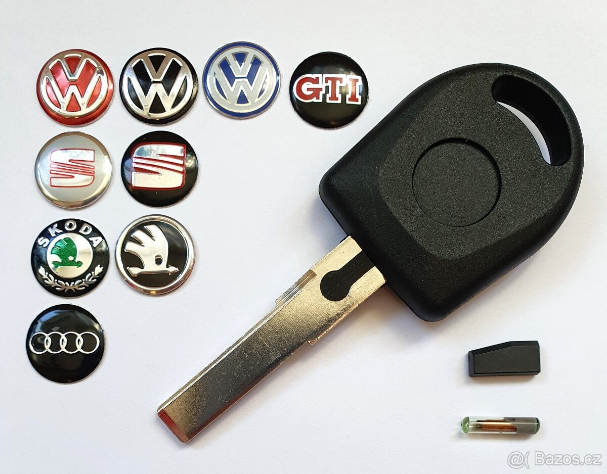 Spínací skříňka + zámek řízení Volkswagen Škoda Seat Audi. - 9