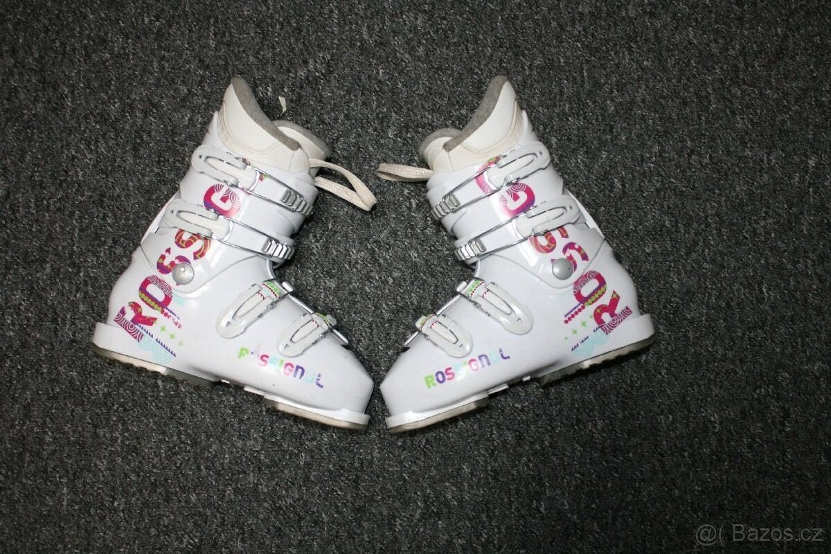 dívčí lyže Dynamic Elve 130 cm , lyžaky Rossignol - 9