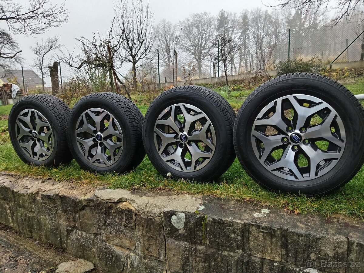 Originál ALU kola Subaru Forester + zimní pneu - 9