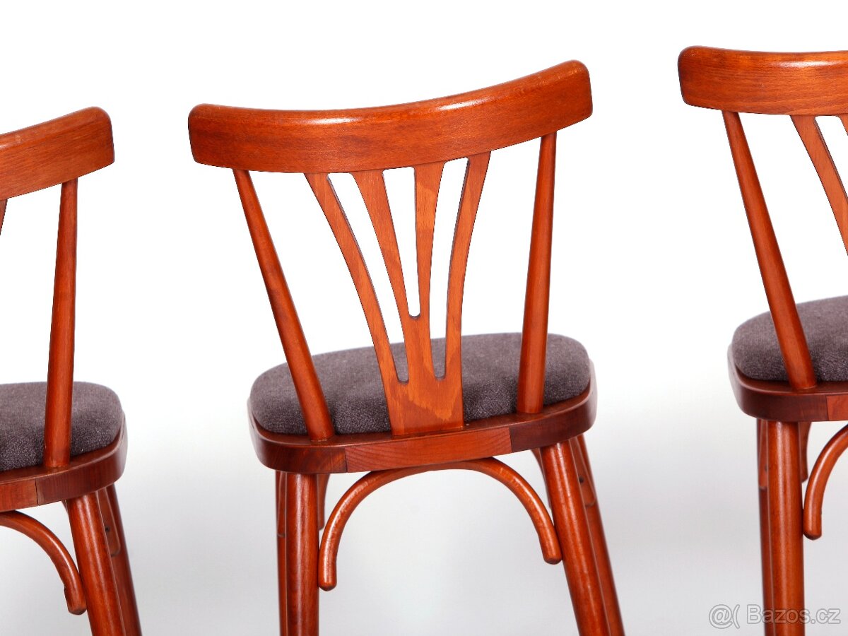4x těžké masivní židle po přečalounění. - 9