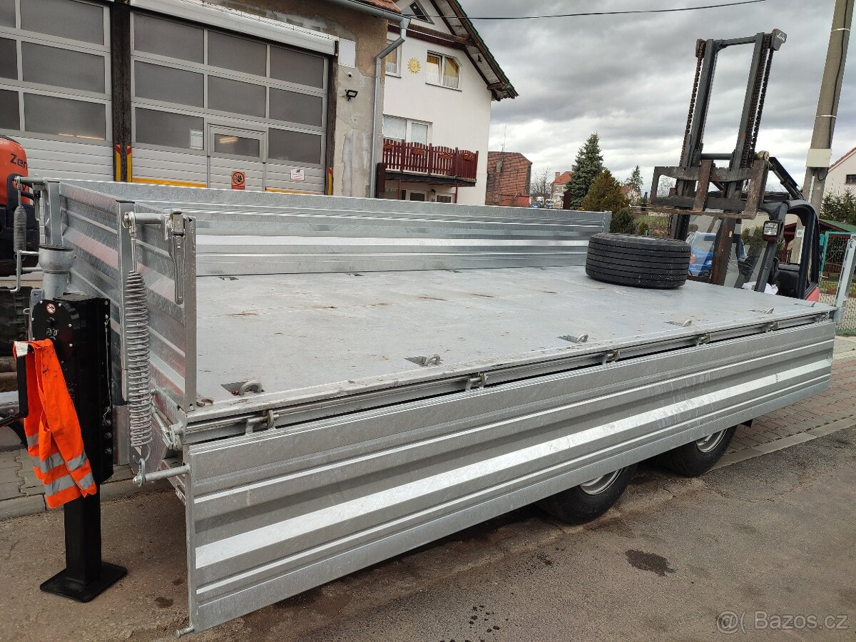 Přívěs kára vlek podvalnik sklápěč hydraulika - 9