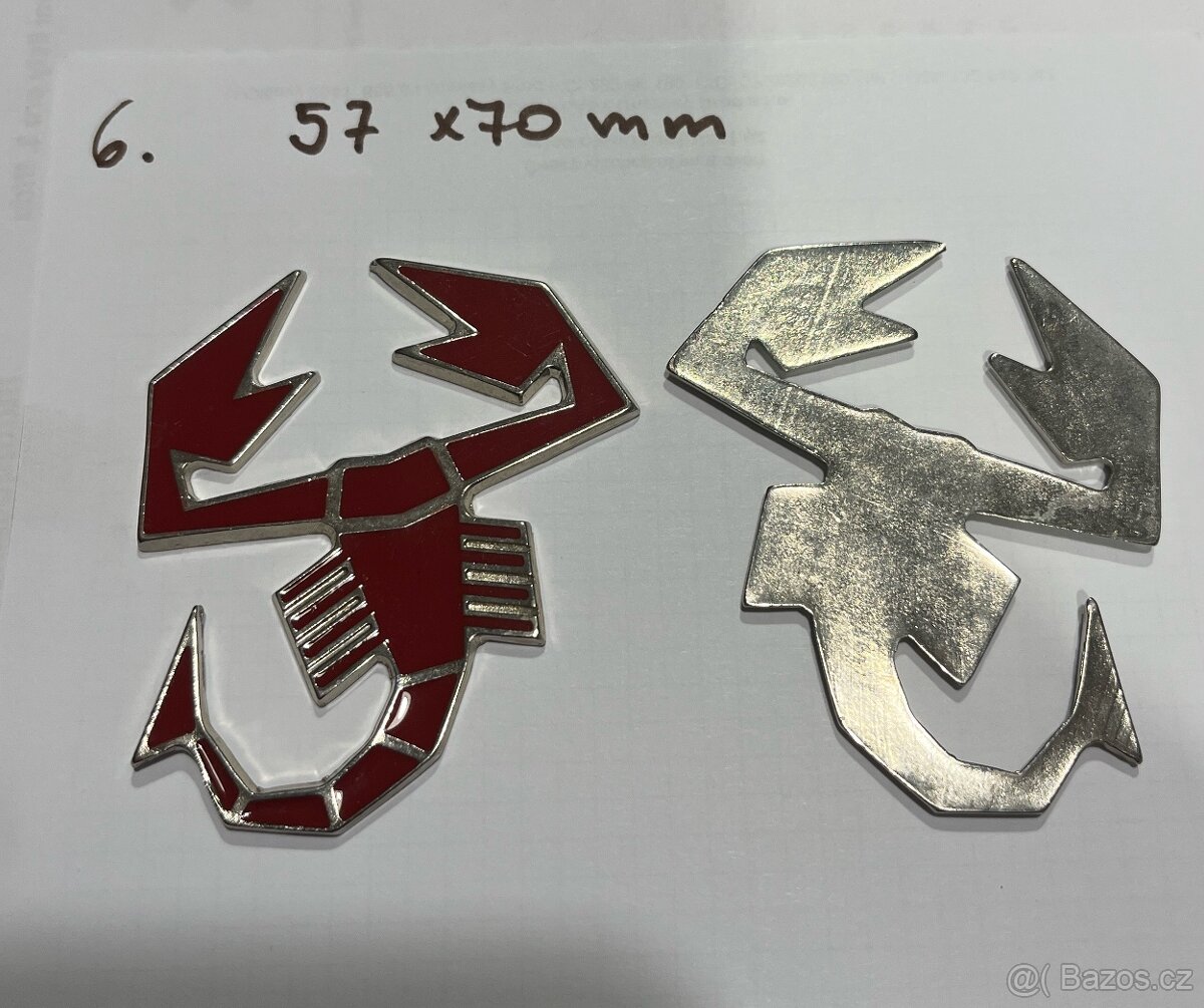 Fiat Abarth štítky - 9