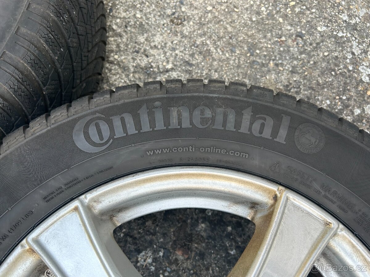 Alu kola Borbet R16 5x112 VW,Škoda + zimní pneu 215/60/16 - 9