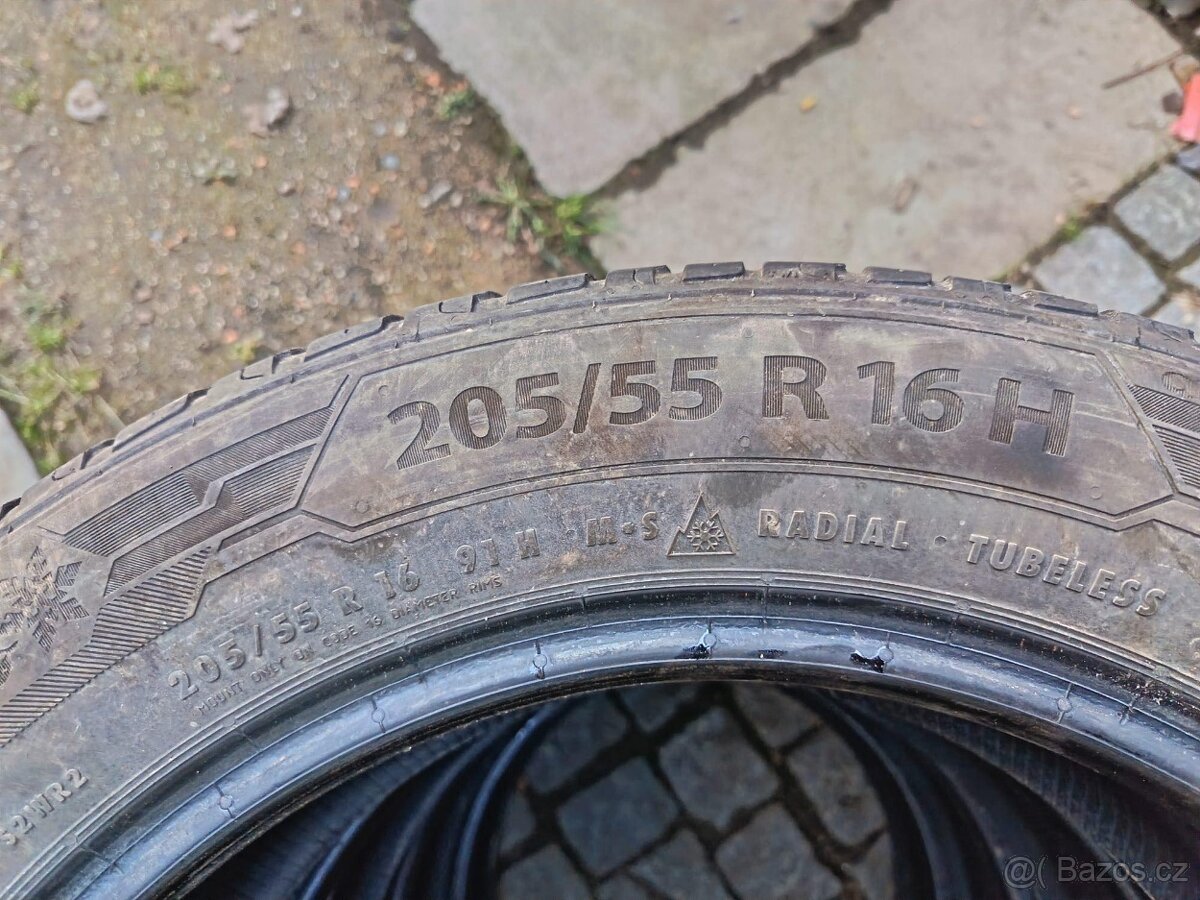 205/55 R16 celoroční sada Barum 7mm - 9