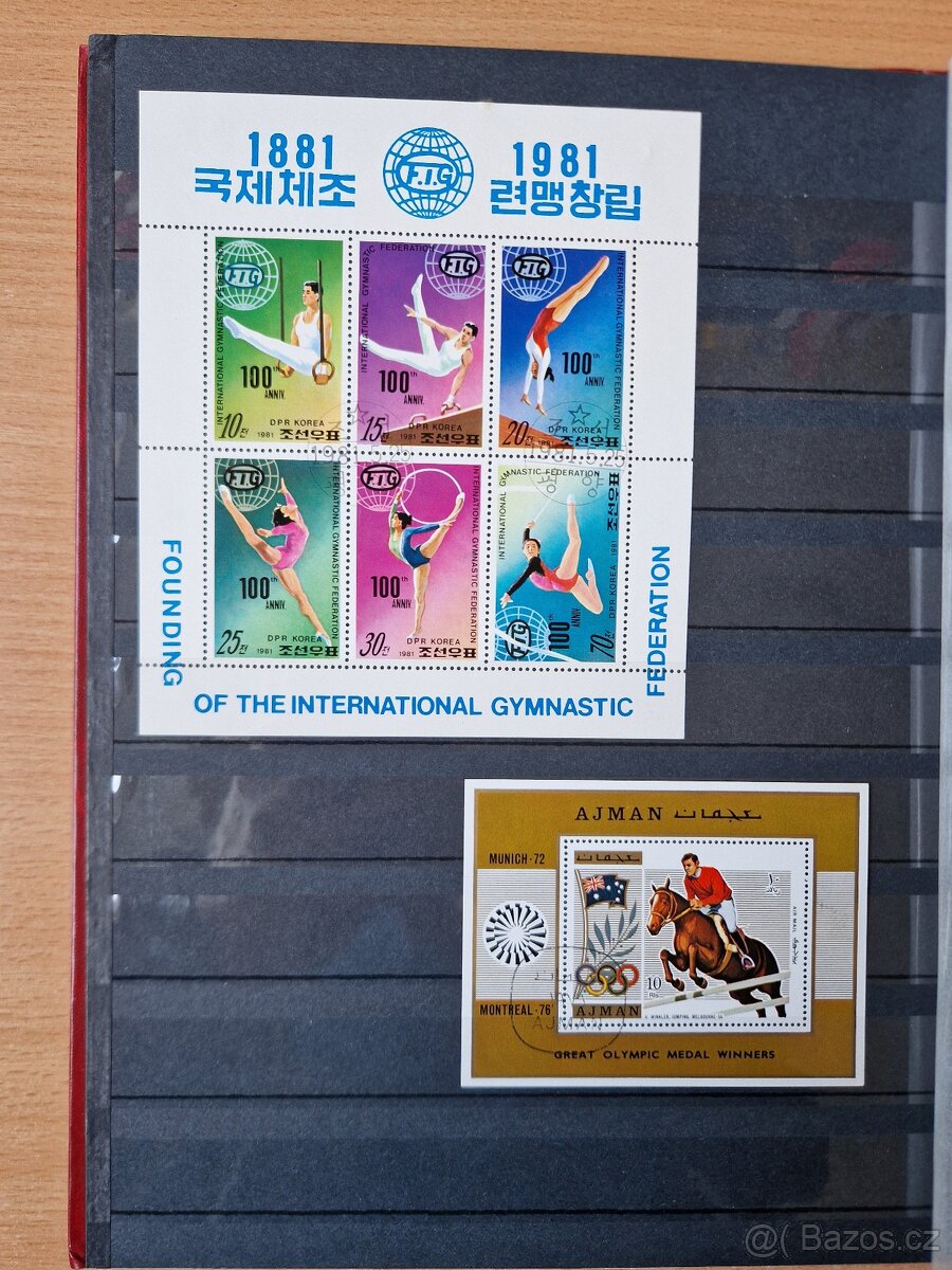 Poštovní známky-aršíky v albu. - 9