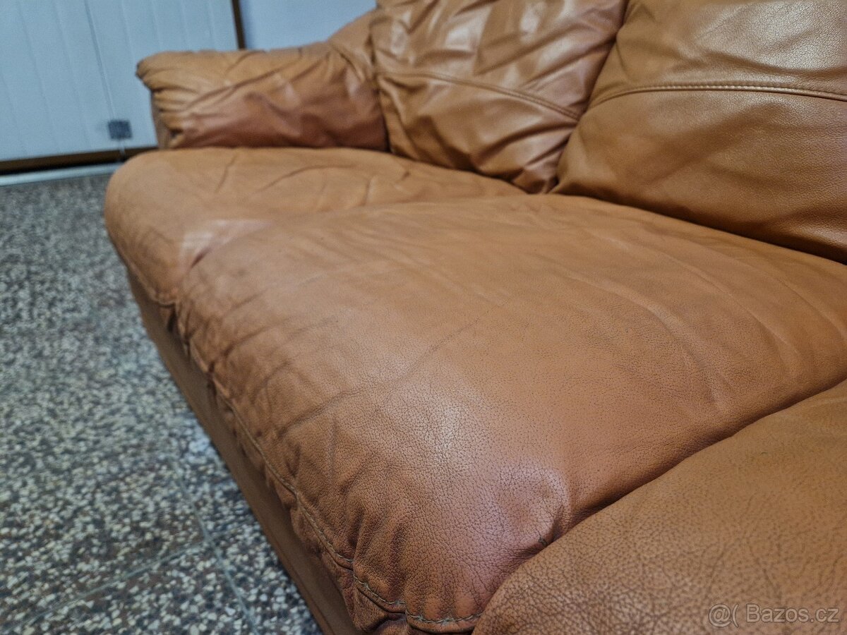Kožená sedačka 3 + 2 sedáky - 9