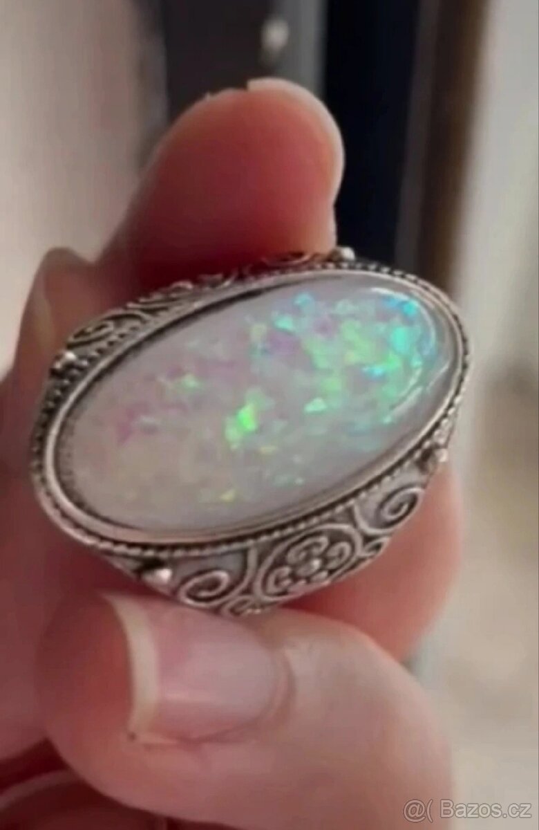 Nová sada souprava bižuterní 8 ks prstynku perletove - 9