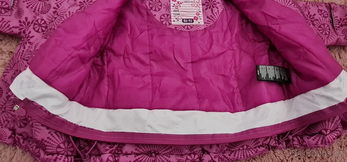 dívčí zimní kombinéza Tchibo vel. 86/92 + zdarma čepice - 9