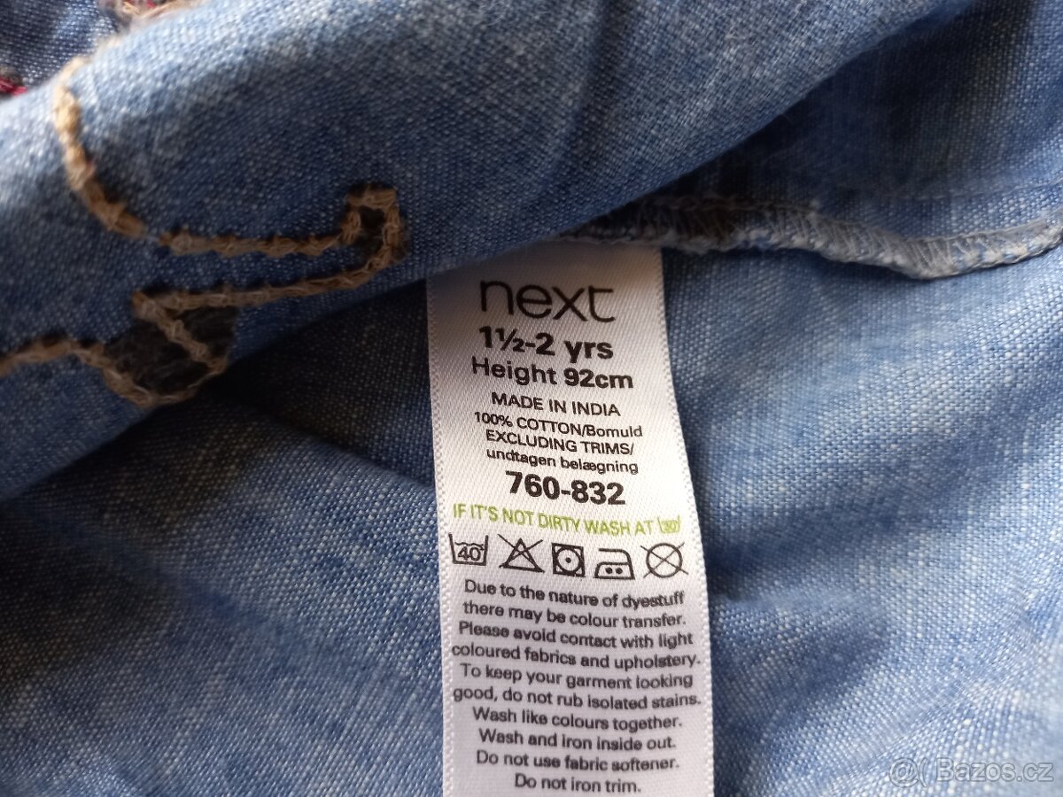 Dzinove šaty Next vel. 92 - 9