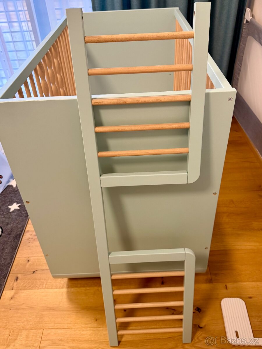 Na prodej dětská postýlka IKEA MYLLRA - modrá - 9