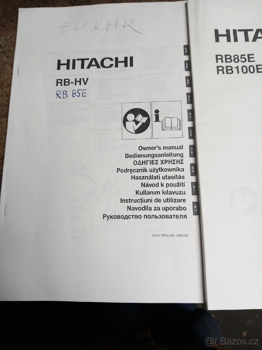 Fukar na listí a trávu HITACHI RB 85E. - 9