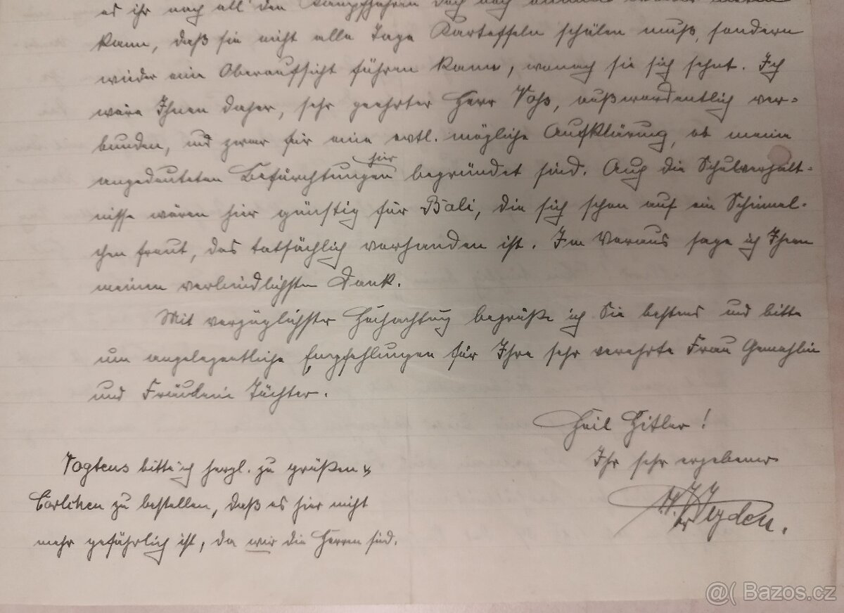 DOKUMENTY PO GENERÁL SS BERNHARD VOSS 4 - 9