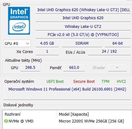DELL Latitude 5500; i5-8265U / 8GB RAM, 256 SSD,15,6",W11pr - 9