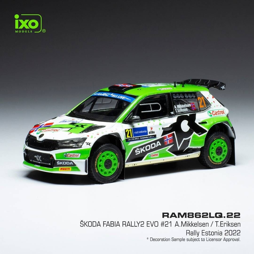 Modely Škoda Fabia Rally2 1:43 IXO - 9