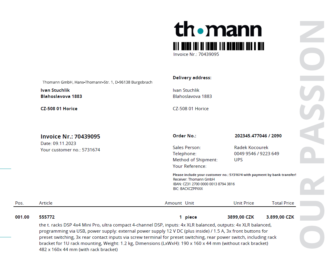 the t.racks DSP 4x4 Mini - 9