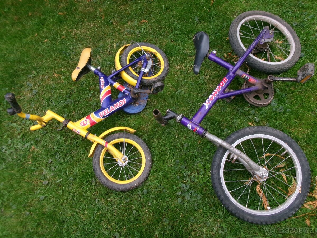 prodám čtyřkolová dětská kára, stará dětská šlapací tříkolka - 9