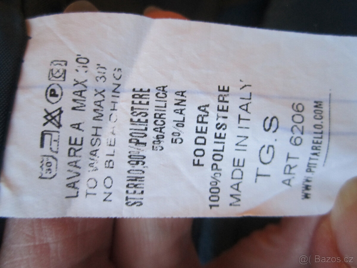 Zimní kabát, Itálie, vel. L/XL, zajímavá modrá barva - 9