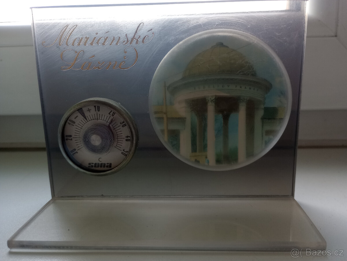 Teploměr SONO retro - Mariánské Lázně, RUDOLFŮV PRAMEN - 9