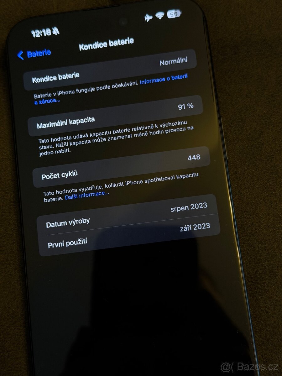 IPhone 15 pro MAX 512GB 91% Bat Černý titan - 9