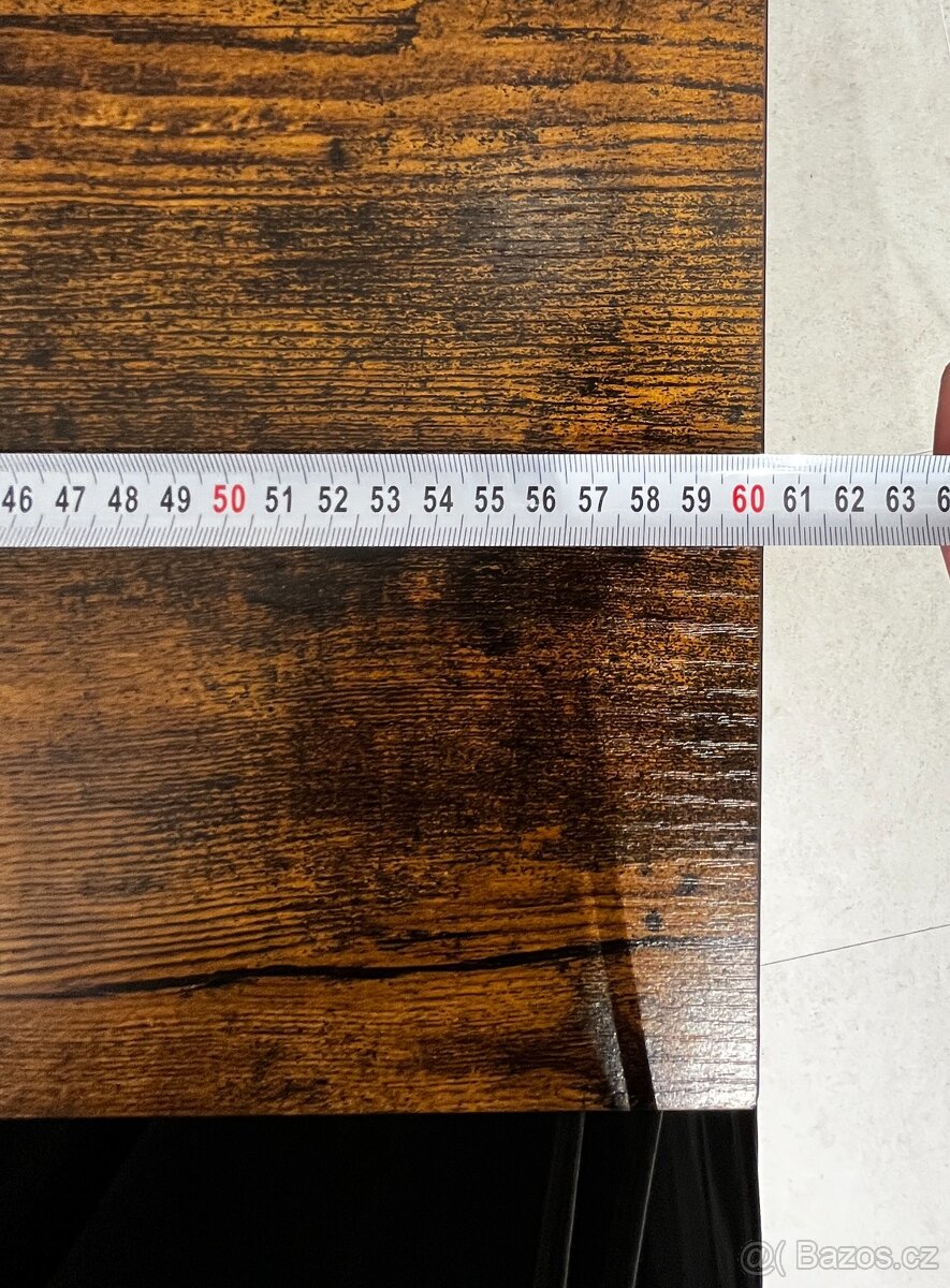 Stolek odkládací na nožkách hnědá/černá - 9