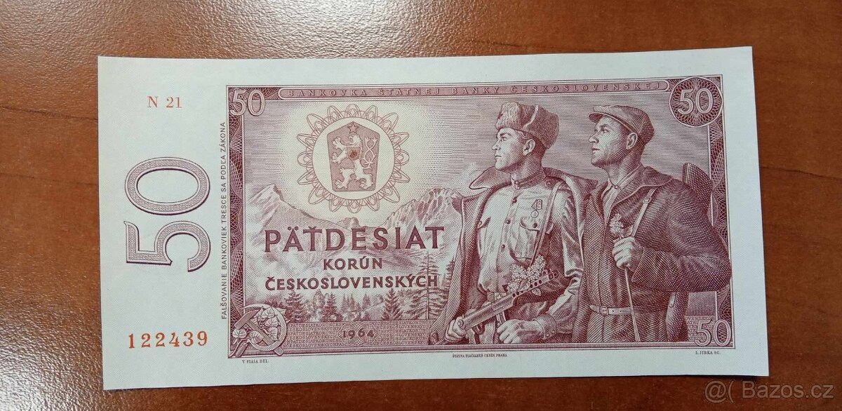 ČESKOSLOVENSKÉ PAPÍROVÉ BANKOVKY - 9