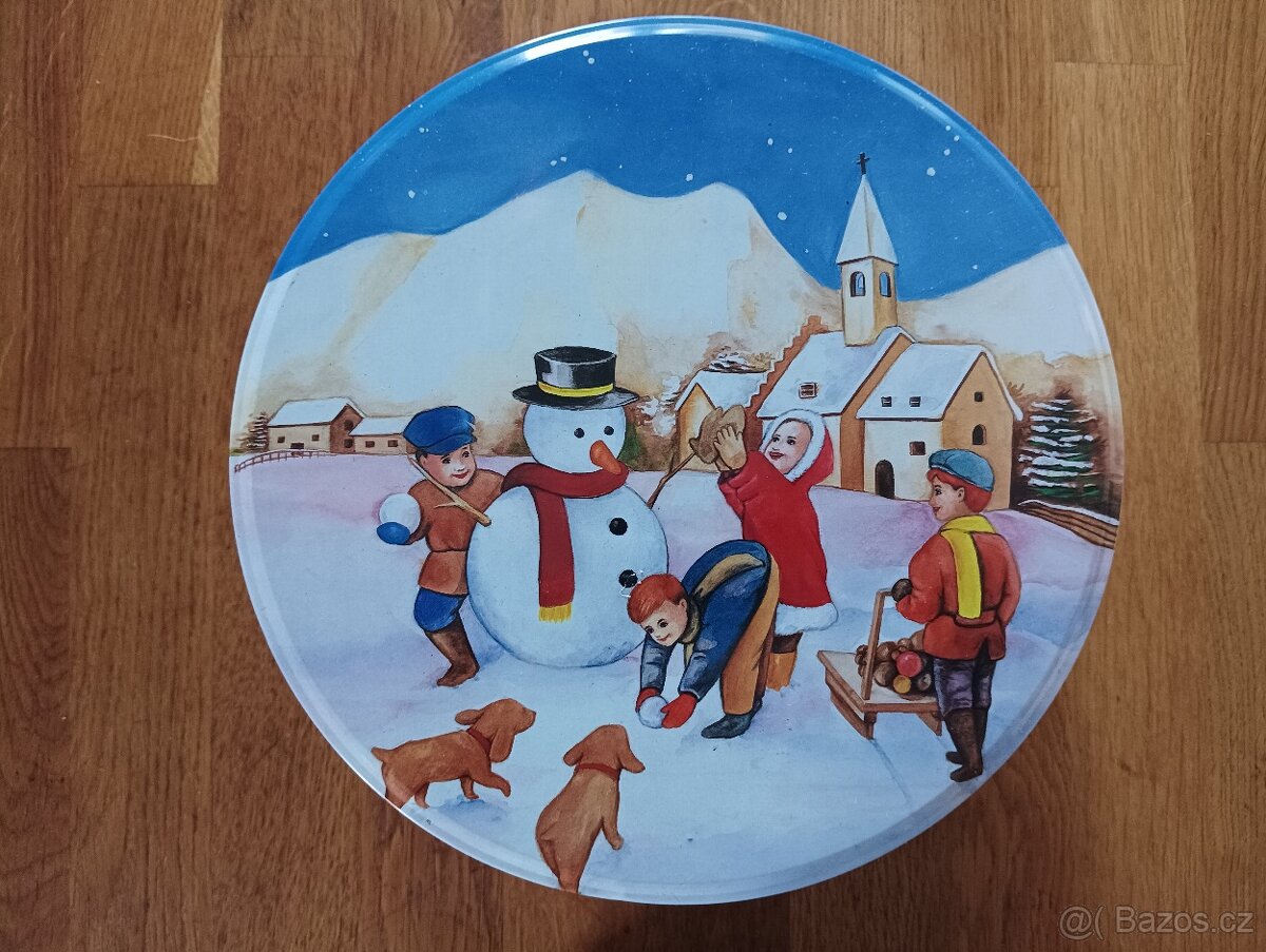 PLECHOVÁ DÓZA SE ZIMNÍM DEKOREM - 9