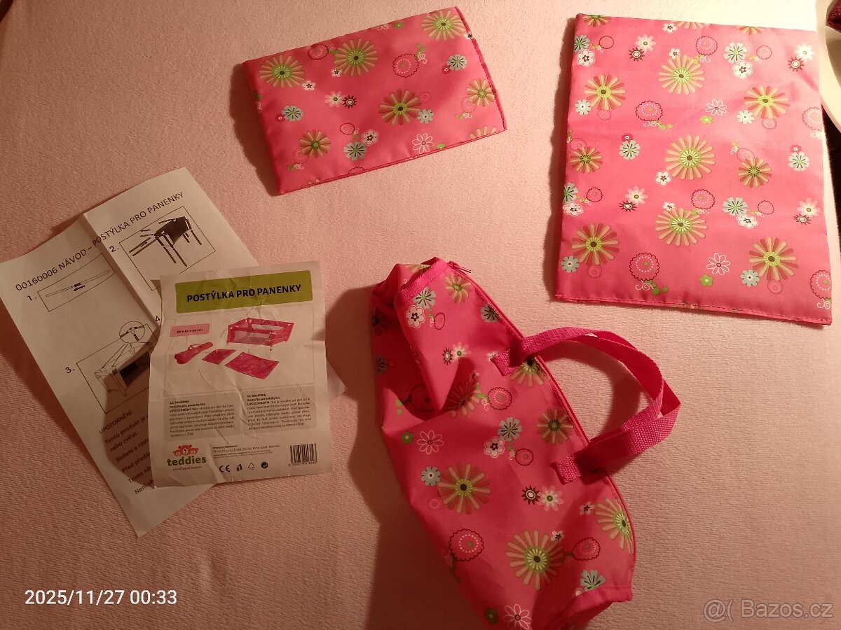 Přenosná postýlka pro panenku - 9