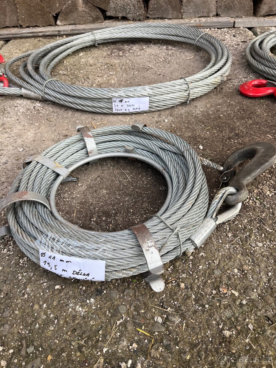 Ocelová lana s hákem - 9