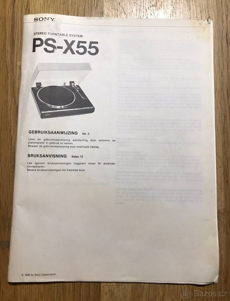 ŠPIČKOVÝ GRAMOFON SONY PS-X 55 (1980) PŘÍMÝ NÁHON ,QUARTZ - 9