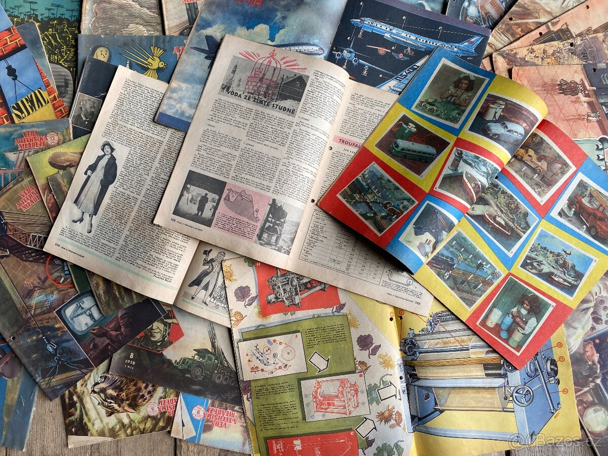 časopis starý časopis věda a technika mládeži 1956 - 9